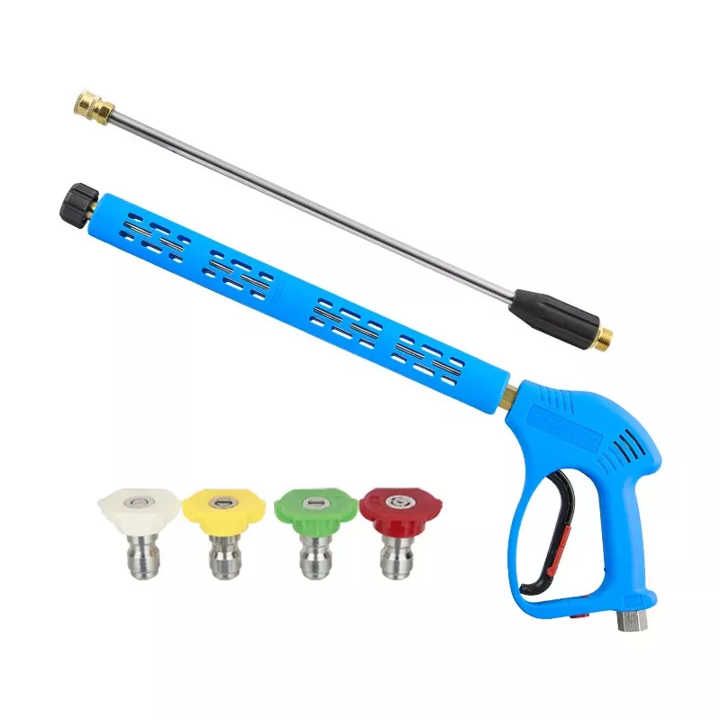 SPS Blue 5000 PSI High Pressure Portable For Car Wash Gun 5 Color Jet Nozzle And Pressure Washer Wand