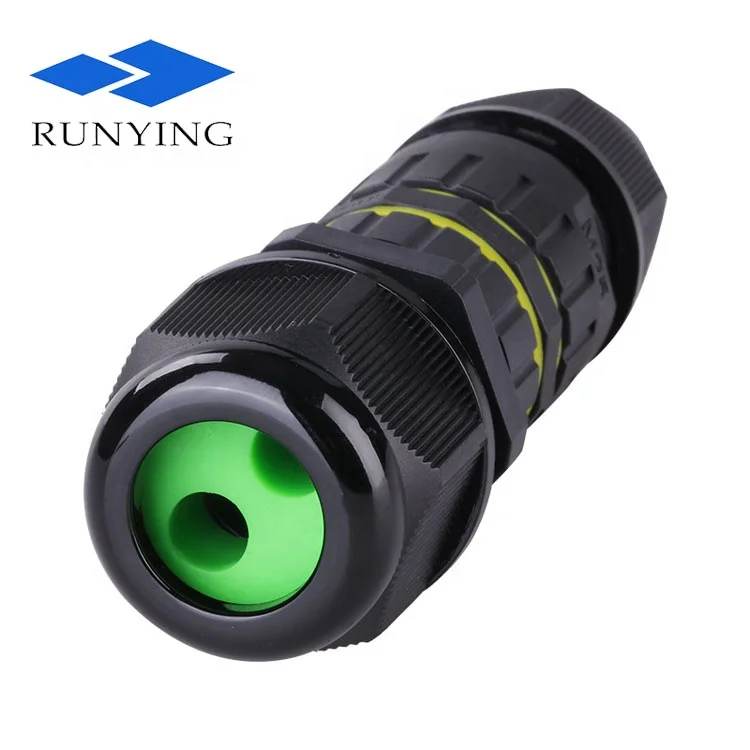 M25 one in two out 4 pin wire connector terminal junction box IP68 waterproof mini underground wire cable tube connector