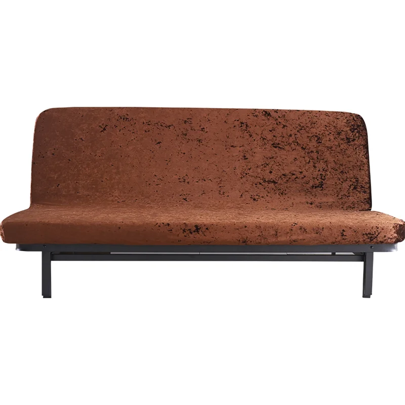 Thick Plush Velvet Cover Stretch Armless Sofa Bed Slipcovered Soft Couch Sofa Chair Cover Slipcover