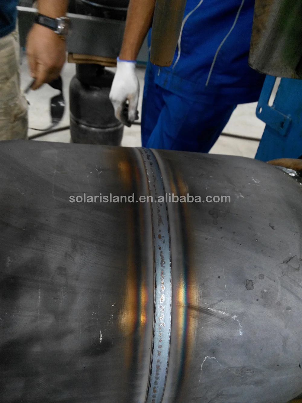 12.5 KG LPG Gas Cylinder Making Equipment Circle Seam Welding Machine