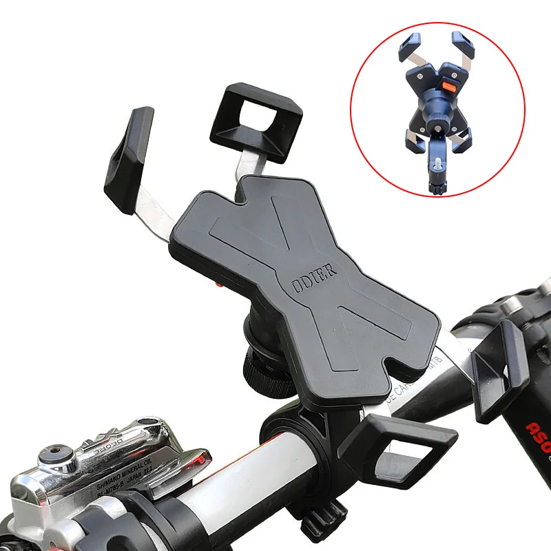 ODIER 2023 new design smartphone mount for bicycle motorcycle scooter electric vehicles handlebar rear view mirror