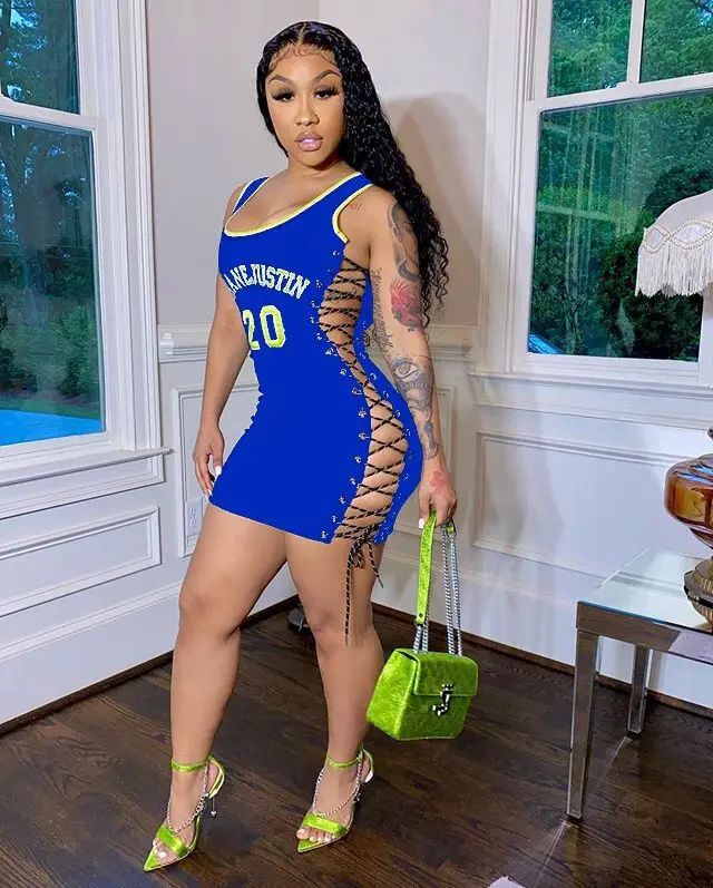 GX346Y оптом одежда для женщин поставщика с буквенным принтом женское мини-платье с глубоким v-образным вырезом, пикантная обувь для ночного клуба платье из Джерси