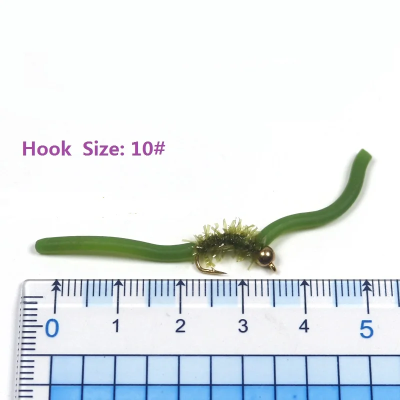 Brass Bead Head Squirmy Wormy Fly tying material San Juan Worm Fly Trout Bass Fly Fishing Lures