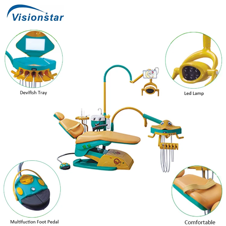 SJD-A800 China Supplier Cheap Price Dentistry Products Pediatric Kids Dental Chair for Children
