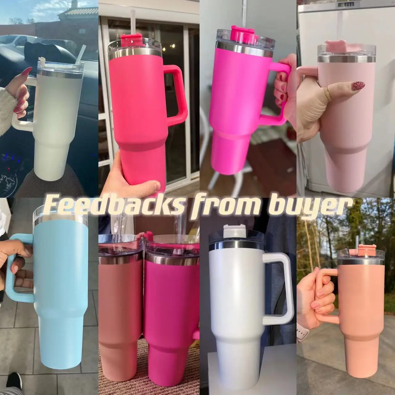 Wholesale Factory Price Custom logo 30oz 40oz Adventure Quencher H2.0 Flowstate Insulated Stainless Steel Tumbler with Handle