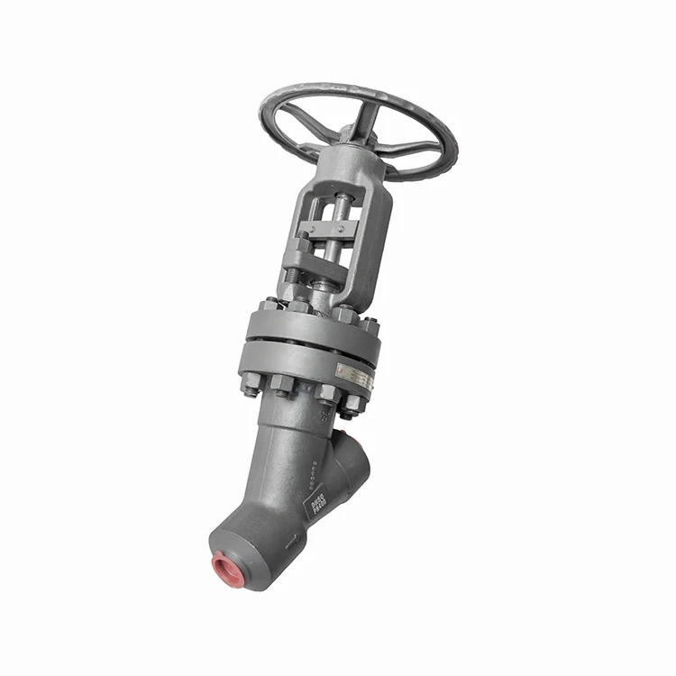 
Forged Y-type pn400 manual stop valve with high pressure middle bolt 