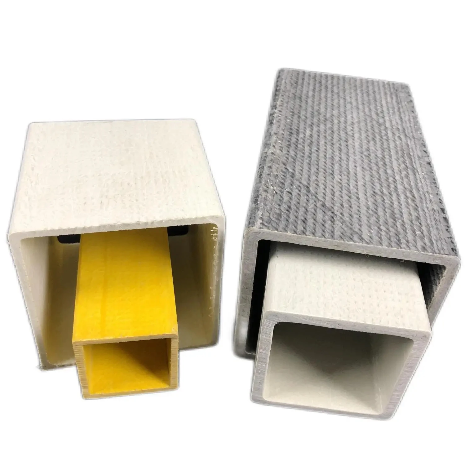 Cooling Tower Bracket Support High Strength Anti Corrosion Fiberglass FRP GRP Pultruded Square Tubes