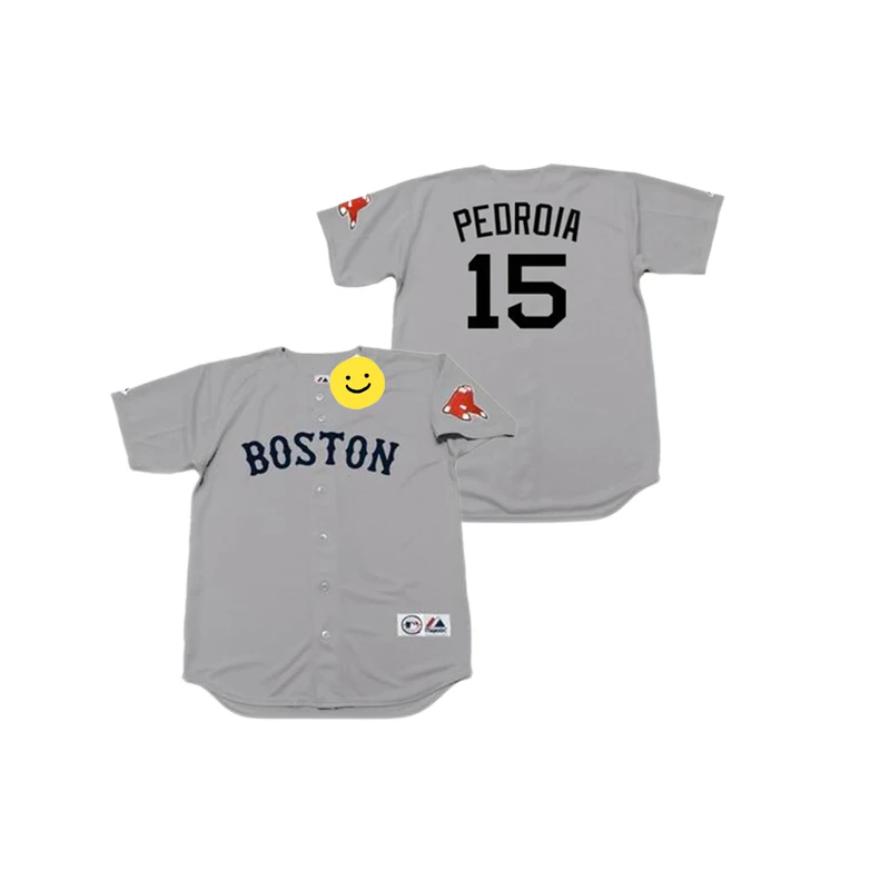 Мужская Бостон 14 Jim Rice 15 Dustin Pedroia George Kevin Millar16 Lonborg бейсбольная майка сшитая S-5xl