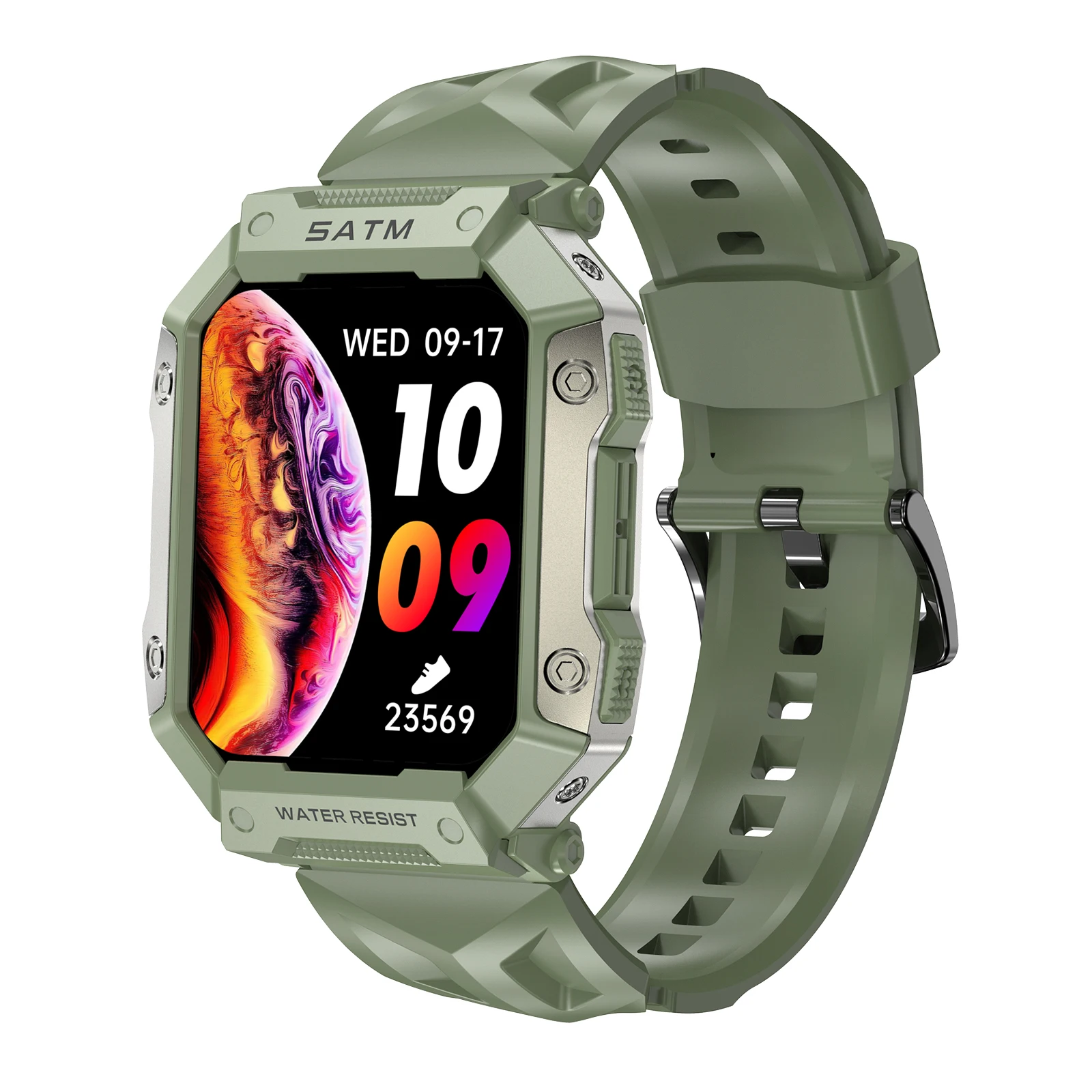 1.91inch Sports smartwatch IP68 waterproof health fitness 5 ATM smart watch with sleep tracker heart rate