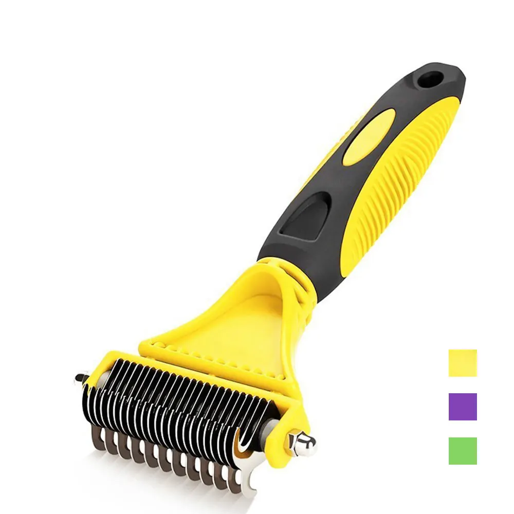Professional Pet Grooming Brush Hair Fur Remover Combs Deshedding Tools Fur Eliminator For Long Hair Dog