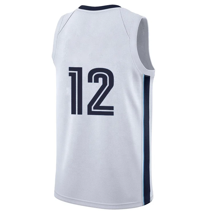 Wholesale Custom High Quality Men Embroidery #12 Ja Morant Basketball Jerseys