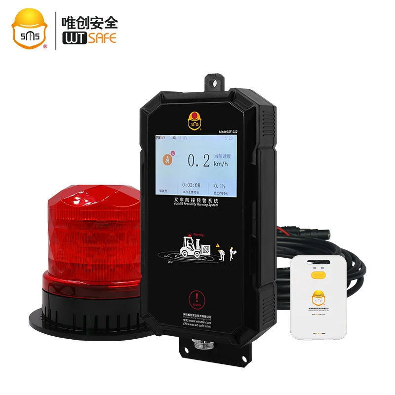Warehouse personnel vehicle safety forklift collision avoidance warning system pwas system proximity warning alert