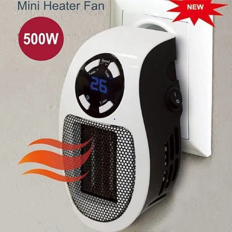 New Room Electric Heaters 2000 W Black Tower Fan Heater For Office
