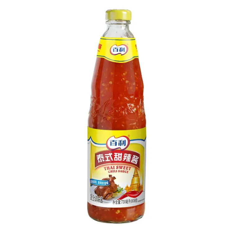 808g Glass Bottle Thai Flavor Sweet Chili Sauce Asian Foods Hot Selling Spicy Sauces