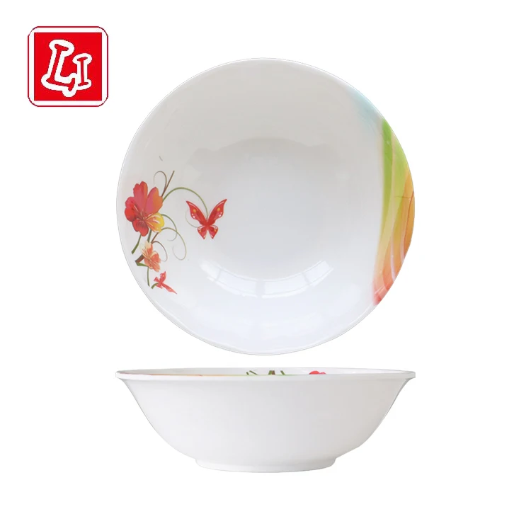 Меламиновая пластиковая круглая чаша, цветная чаша, доступная в трех спецификациях