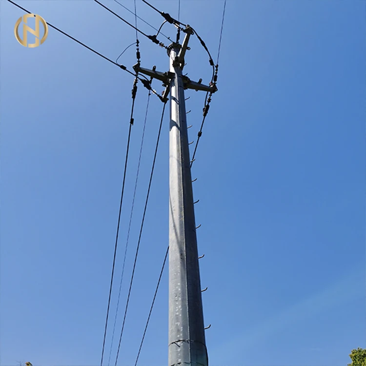 14 м оцинкованный стальной многоцелевой полюс для 33kv башни электропередачи