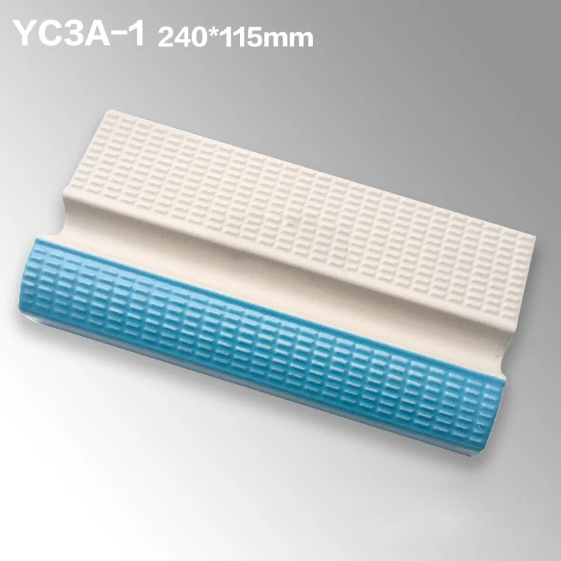 Top quality light blue ceramic swimming pool border tiles for pool coping