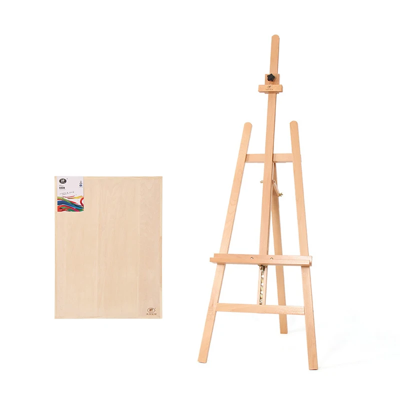 New Canvas Display Table Easel Standing Artist Cheap Wood Painter Easel Pine Sketching Board Field Clear Board Easel