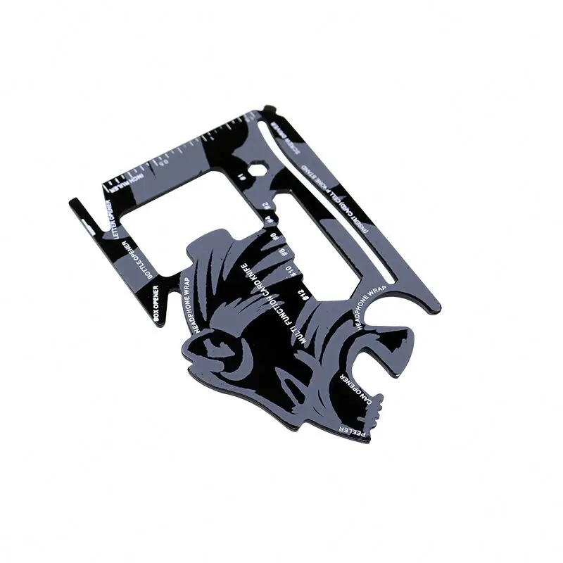 18 In 1 Pocket Stainless Steel Tiger Head Lion Head Card Tool