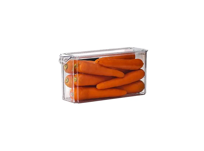 Kitchen Plastic Storage Box Crisper Storage Container Box Plastic Containers With Lids Food