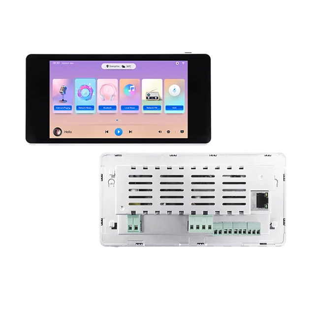 Сенсорный экран настенный усилитель для дома Hifi Airplay Linkplay 5 дюймов flush музыкальный плеер с MP3 SD