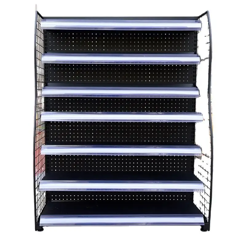 Supermarket Chewing Gum Candy Display Stand Checkout Counter Shelf Single Sided Biscuit Snack Display Rack