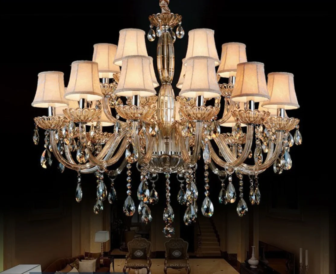 DLL luluxury chandelier pendant light lampshade chandaria light chandelier for dinning light crystal chandelier