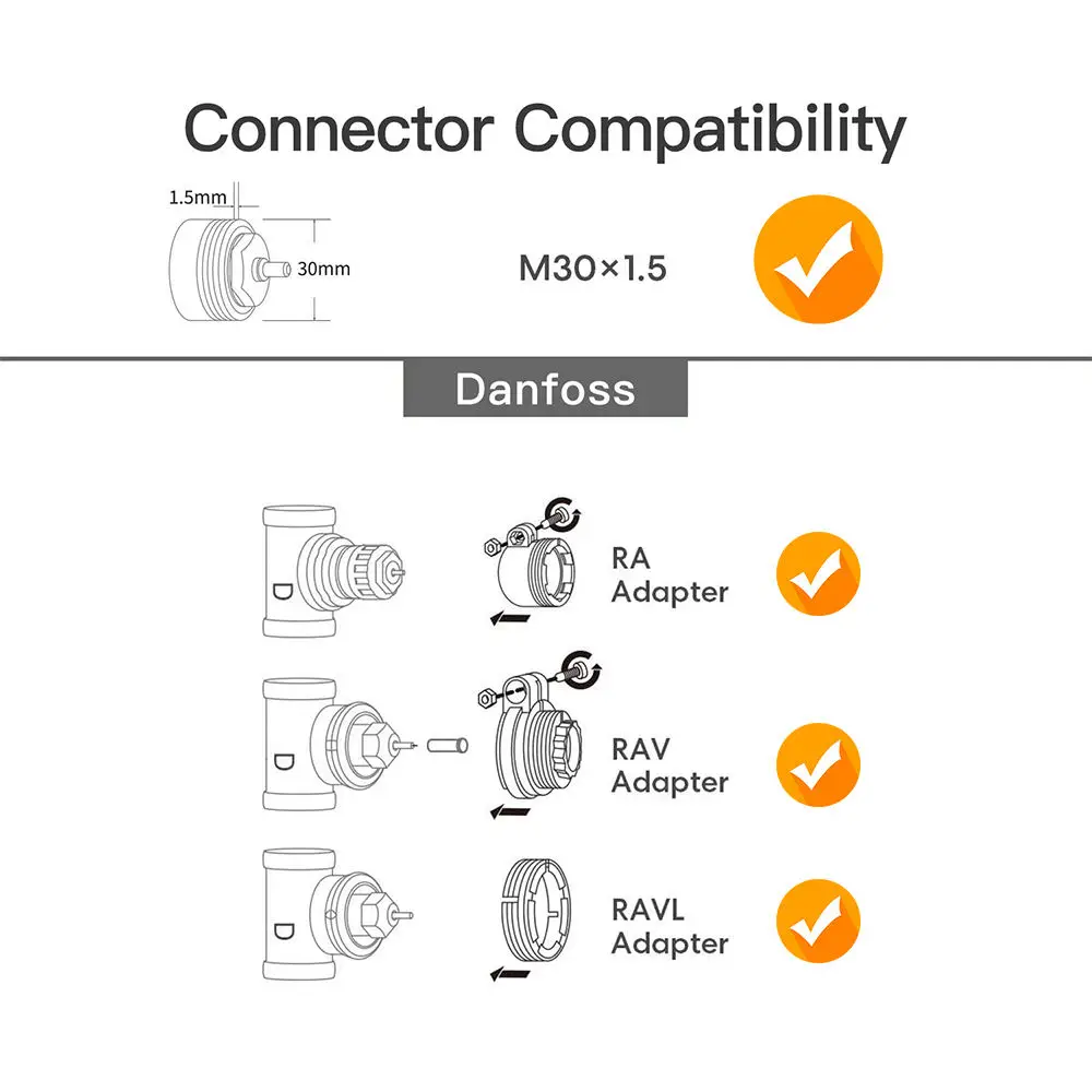 Tuya WiFi ZigBee Smart TRV Heating Thermostatic Radiator Valve Temperature Controller Smart radiator valve Thermostat