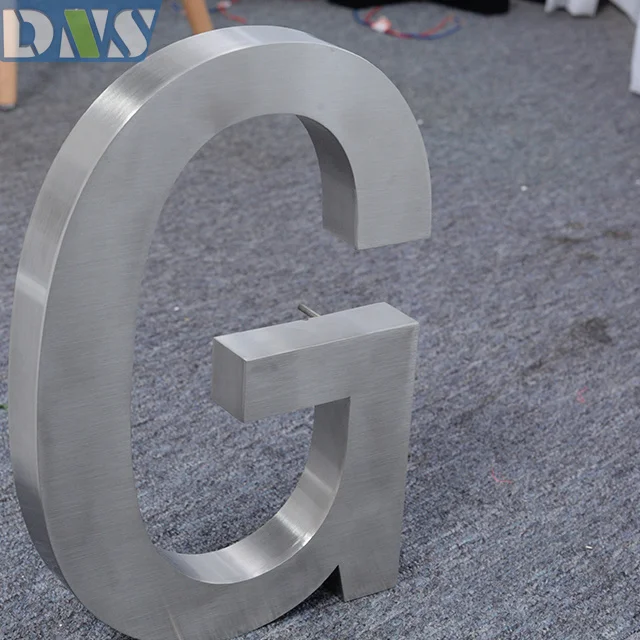 Brand new sign shop outdoor metal letter logo metal letters fiber laser cutting sign with high quality