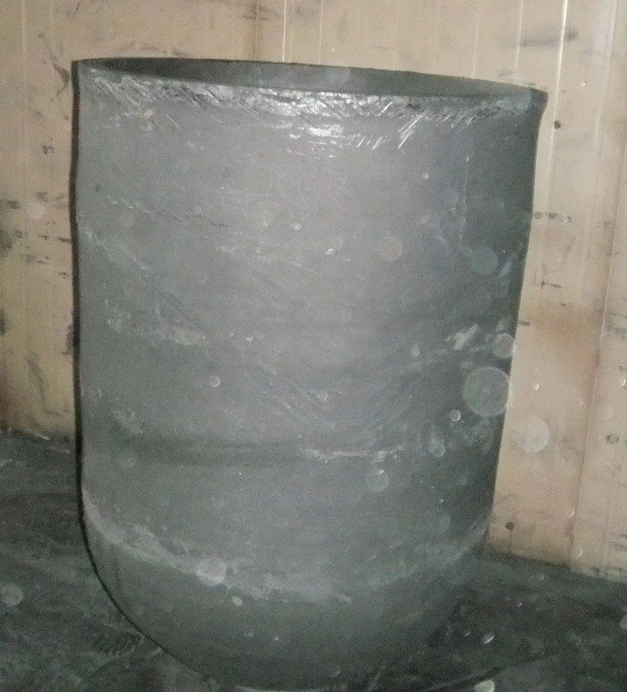 factory custom silicon carbide graphite crucible smelting aluminum 100kg to 500kg