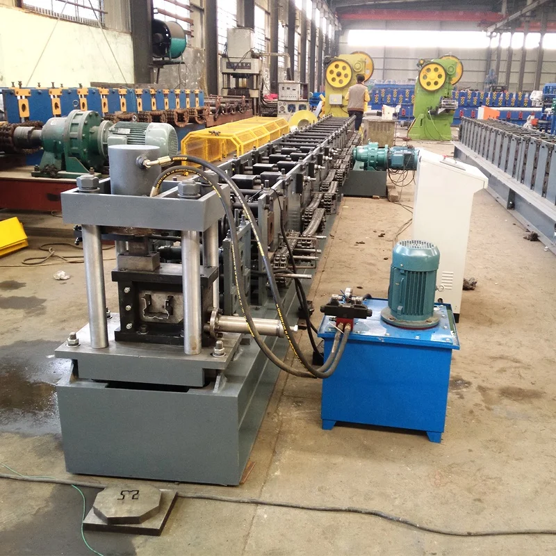 
Supermarket Shelves Making Machine / Automatic Metal storage racks Roll Forming Machine 