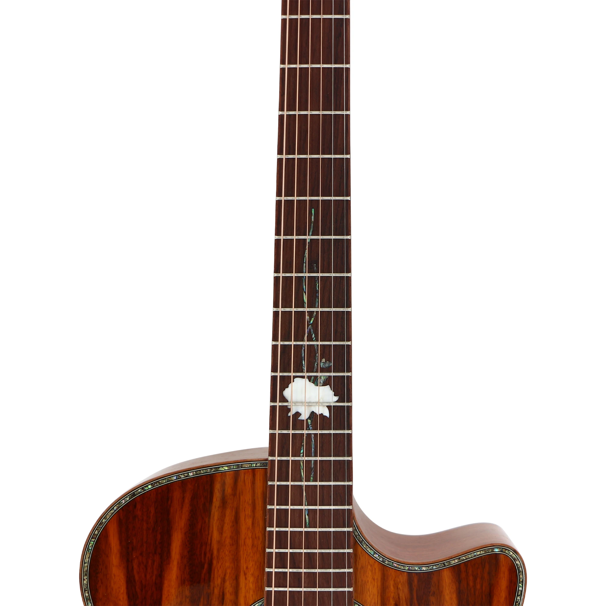 Luxury 41 Inch Heigh 6 String Cutway Rosewood All Solid Wood  Acoustic Guitar For Guitarist