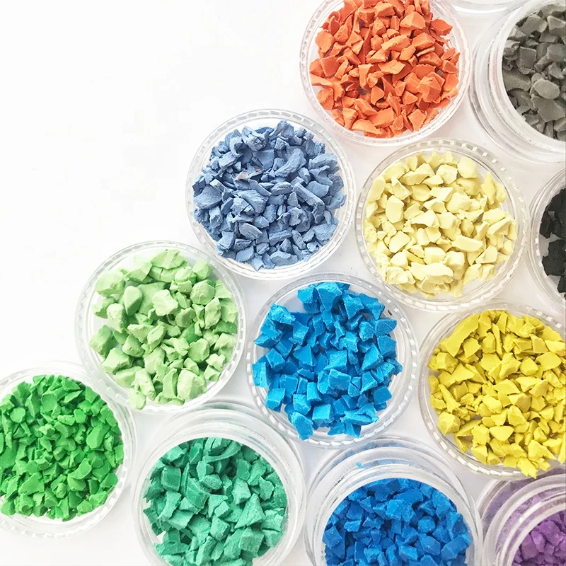 Заводская распродажа противоскользящая резиновая гранула для беговой дорожки Защитная резиновая гранула для детской игровой площадки