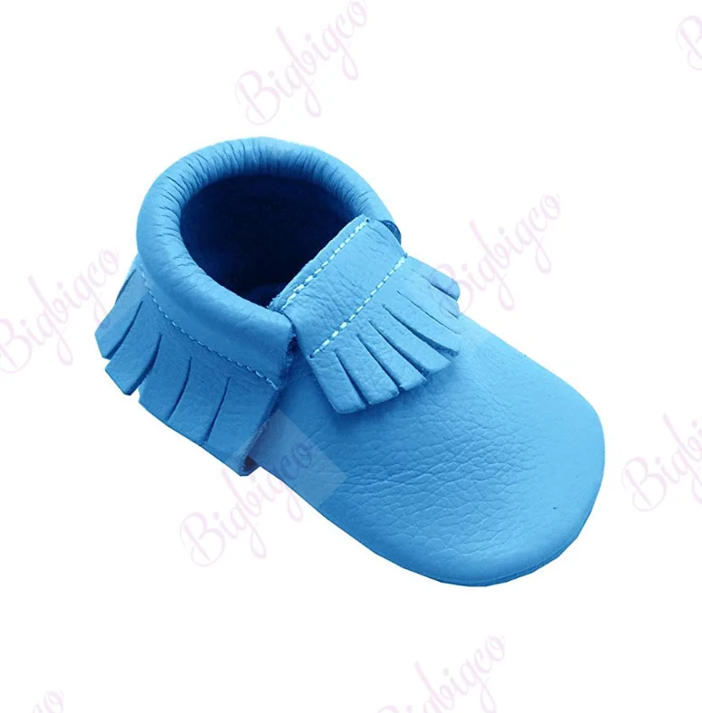 Genuine Leather Baby Non-slip Sole Moccasins Genuine Leather First Walkers Moccasins