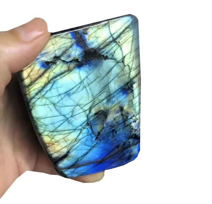 High quality natural crystal polished irregular labradorite healing energy labradorite
