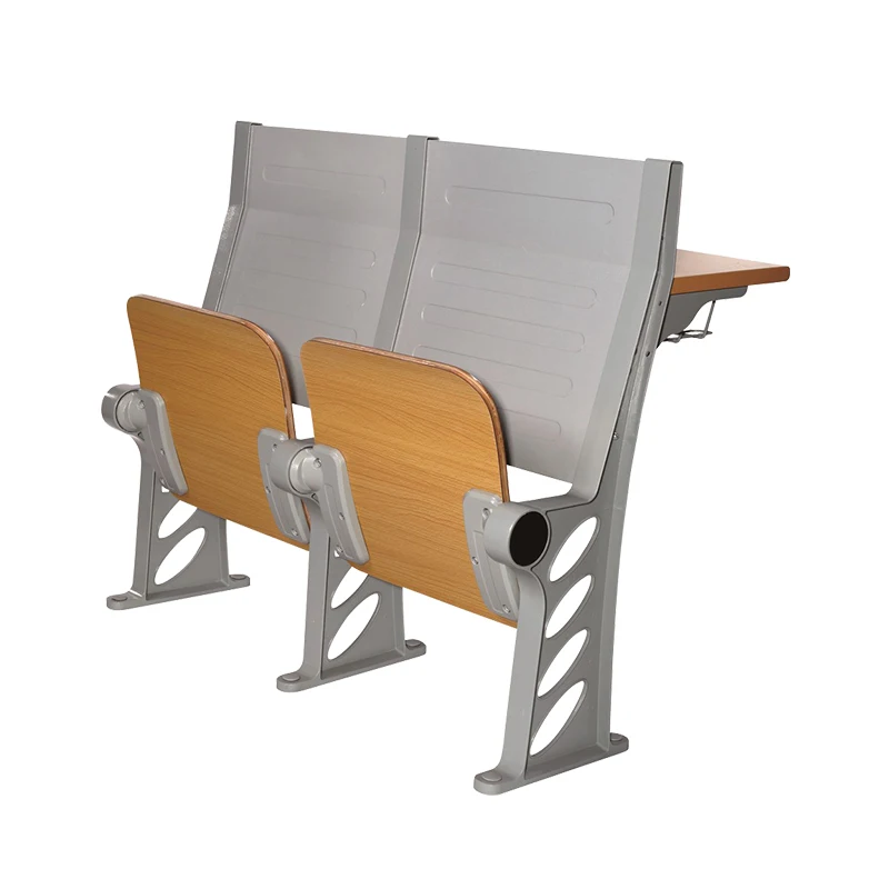 Classroom chair school Matel student chair with writing pad