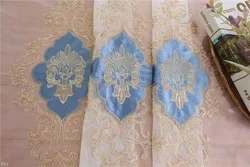 Hot sale  luxury embroidered velvet curtain with blackout for living room bedroom