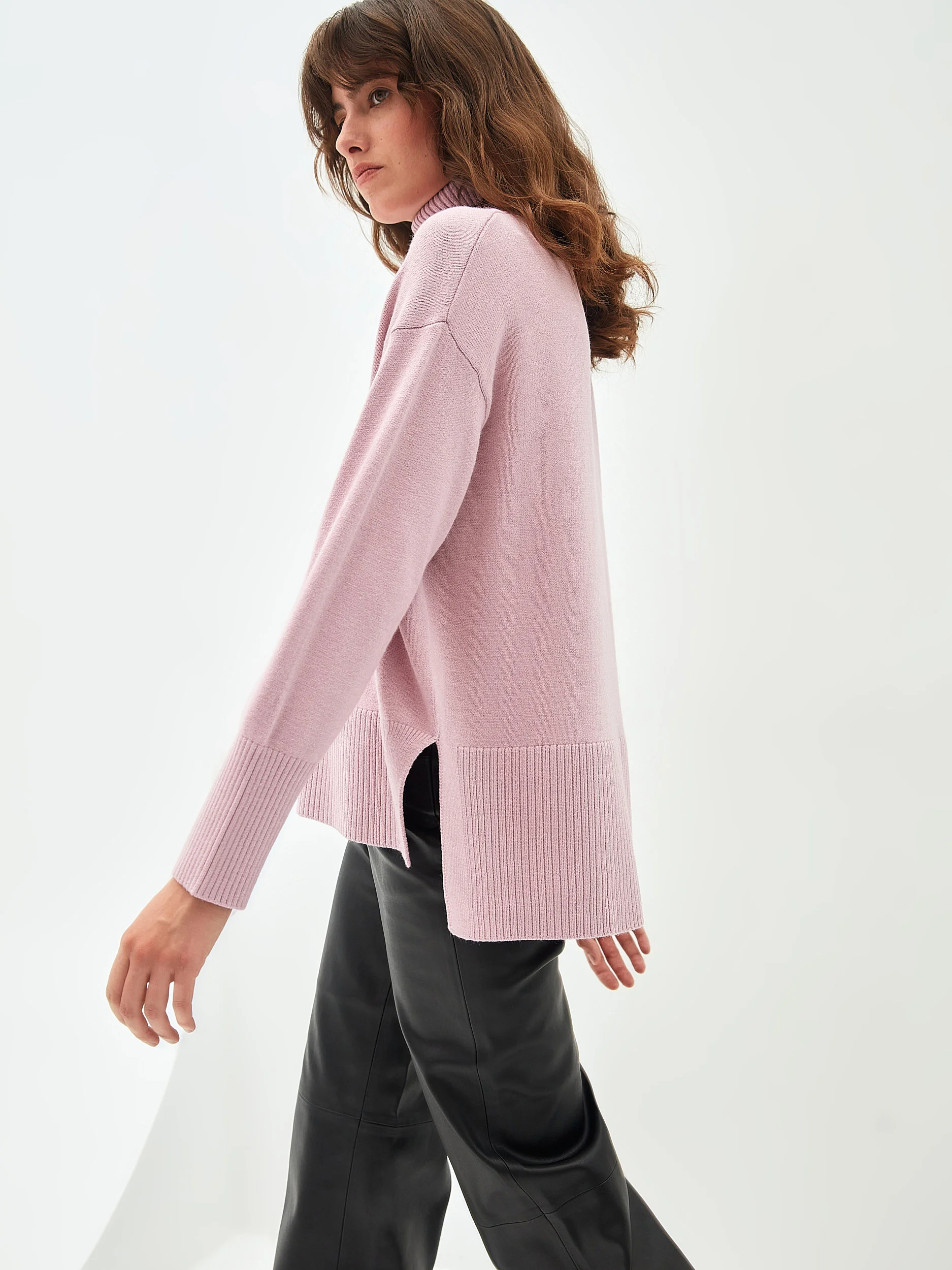 Autumn Winter Long Sleeve turtle Neck solid Knitted Pullover Fashion Women Sweater Tops