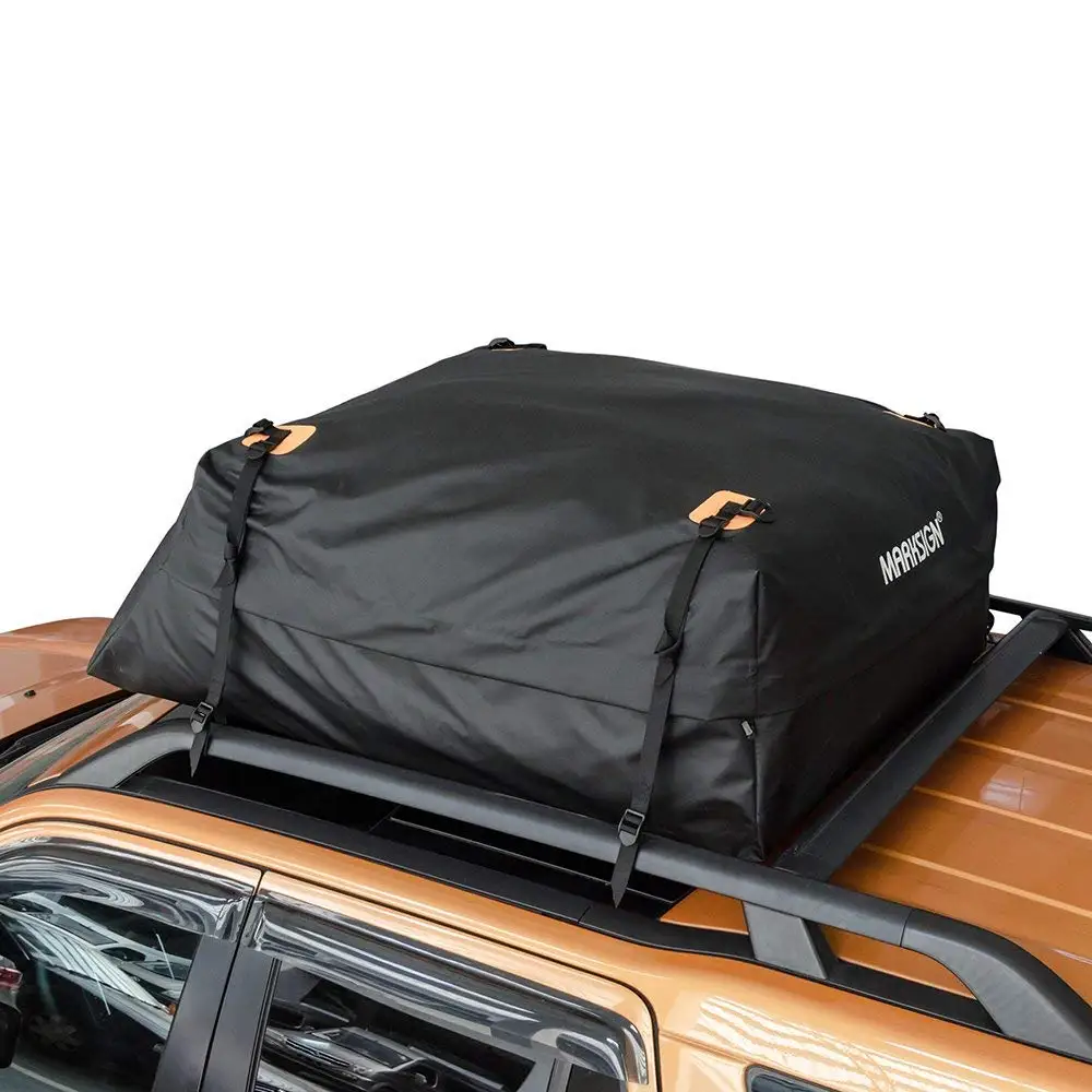 
Heavy Duty Aerodynamic Roof Cargo Bag with Anti-Slip Mesh & Waterproof Zippers 