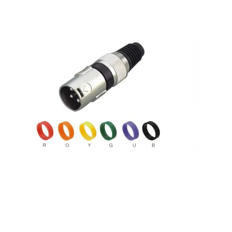 XLR 3 Pin Plug Cable Connector Zinc-alloy Nickeled Plated Copper Pins For Microphone Speaker Mixer Male Connecter