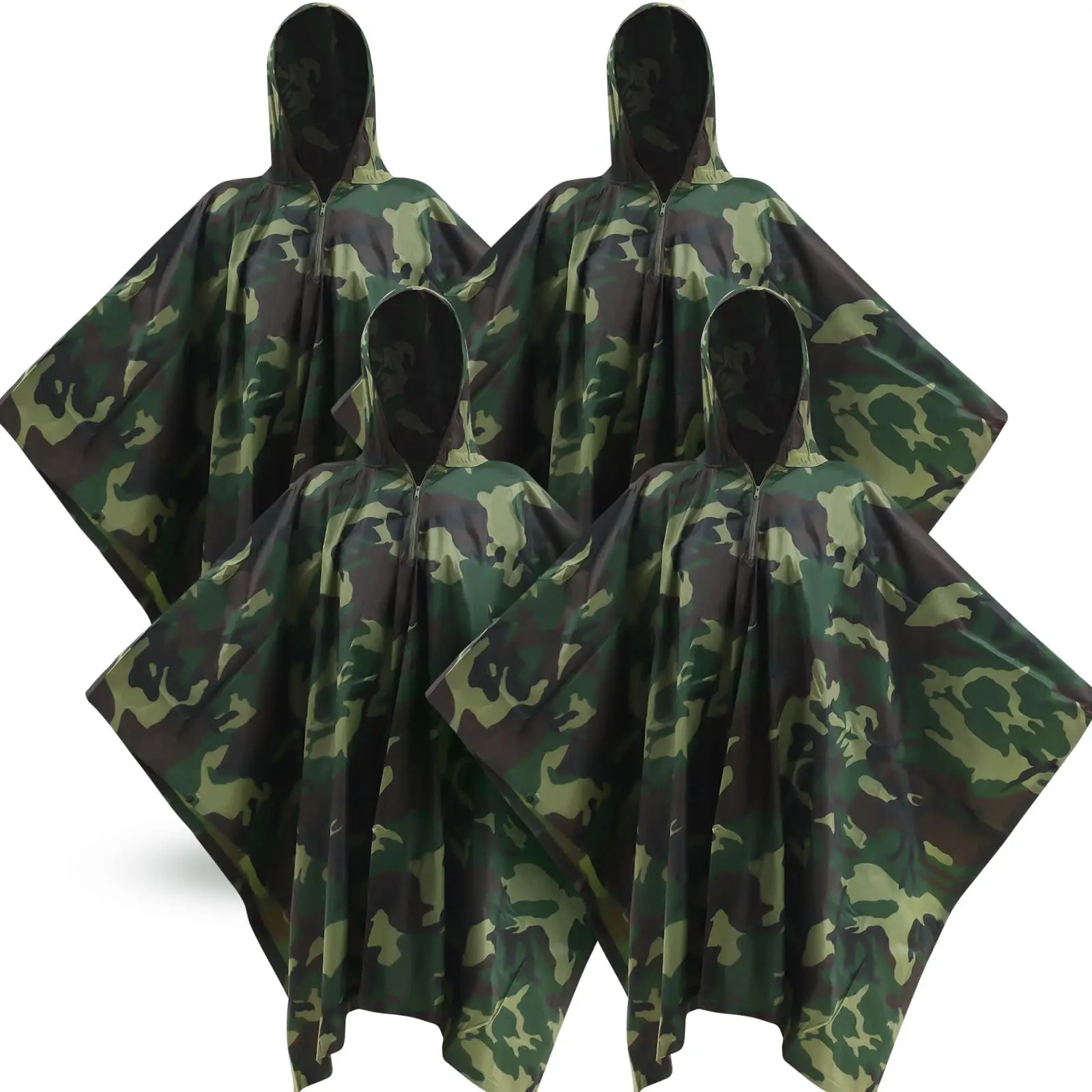 factory supplied camping Portable foldable camouflage Reuse comfort raincoat waterproof raincoats