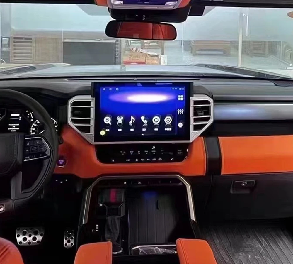 ShiweiTek 13.3 inch Android car radio Toyota Tundra Sequoia 2022 2023 2024 navigation multimedia system carplay android auto