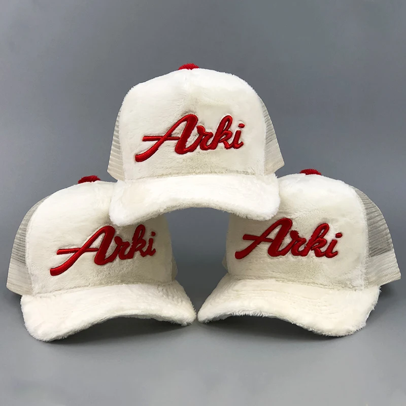 plain blank 5 panel custom fuzzy full velvet velour fur suede trucker hat caps 3d embroidery cap embroidered mesh hats truckers