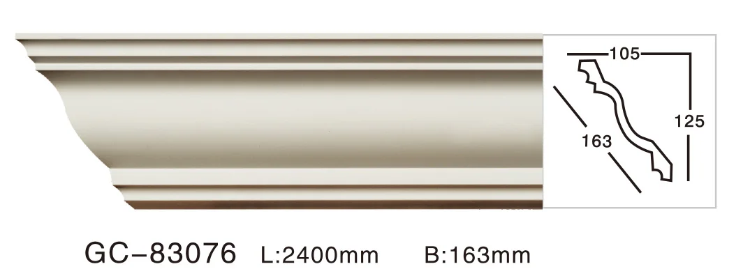 gemei wholesale PU Decorative High Quality Light Weight Cornice Coving Framing Ceiling Ornament for House Indoor Free samples