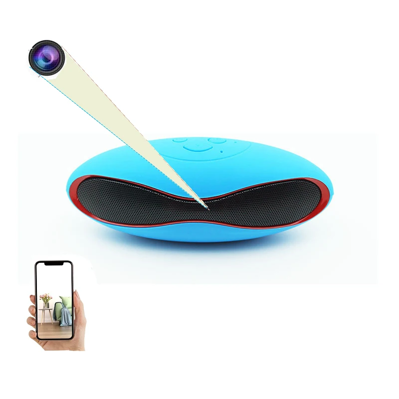 Hidden Spy WiFi IP Camera Full HD1080P in Bluetooth Speaker Wireless Secret Security spy Cameras