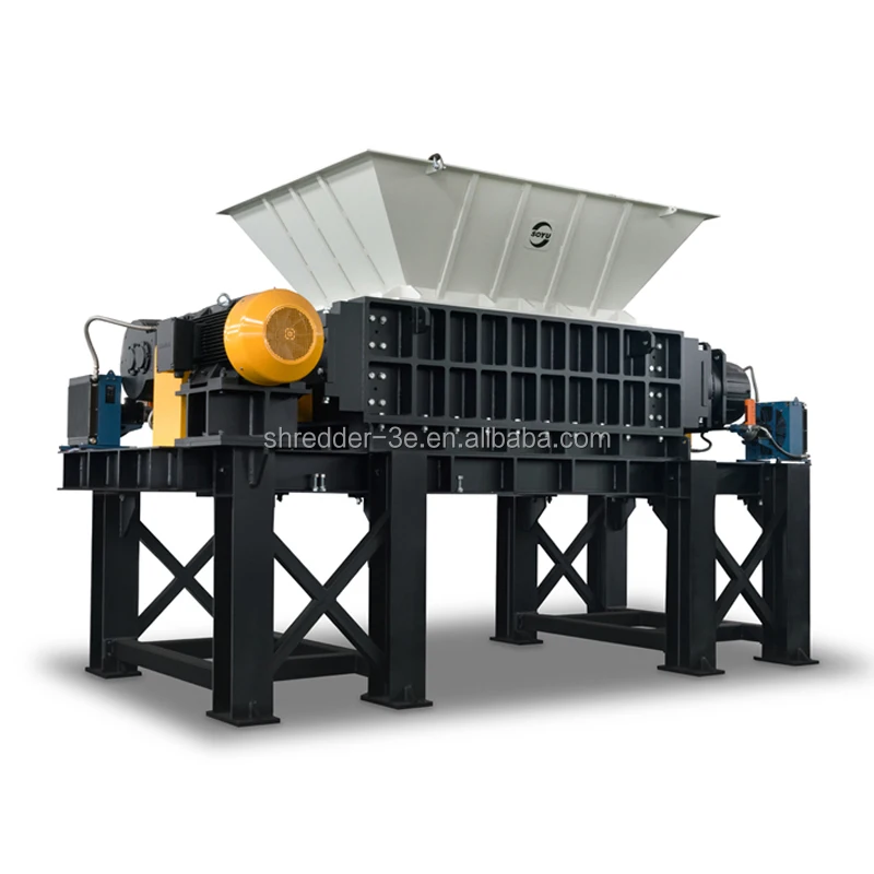 Double Shaft Shredder For Metal/Tire/Barrel/Glass/Waste