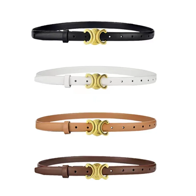 New Fashion Split Leather Belt Vintage Retro Lady Dress Casual Formal Decoration Waist Belt Custom Belt