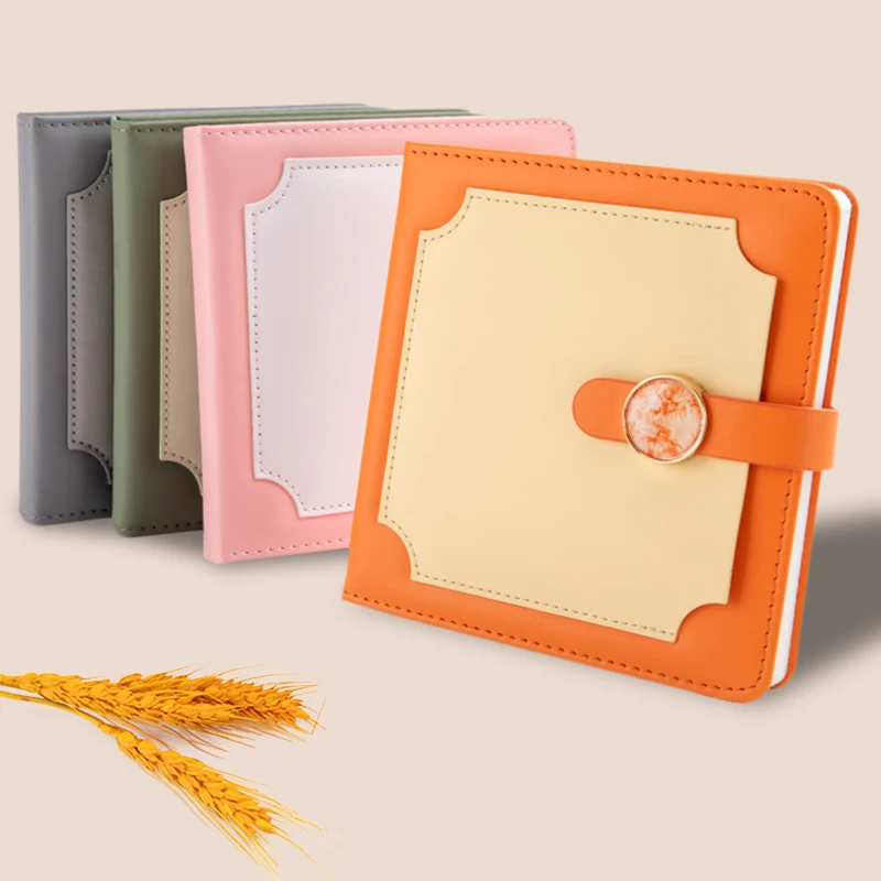 Best Selling Square Notebook New 2024 Leather Diary Notebook Portable Pocket Travel Business Notebook