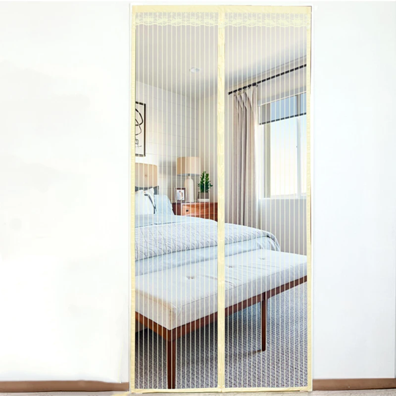 2024 Summer Wholesale Anti-mosquito Net Fly Mesh Curtain Magnetic Door Screen Curtain With Strong Magnet