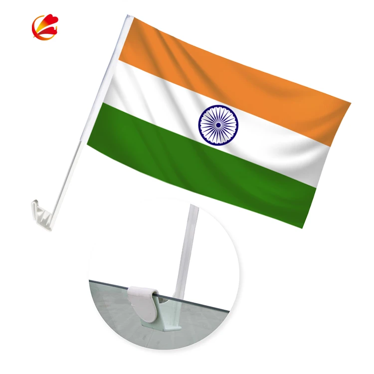 Two layer Sided Printing 30x45cm Australian Car Flag with 44cm Plastic Pole Wholesale Australia Polyester Car Flag